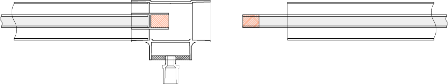 チーズドレンバルブの直管繋手部分での接続手順